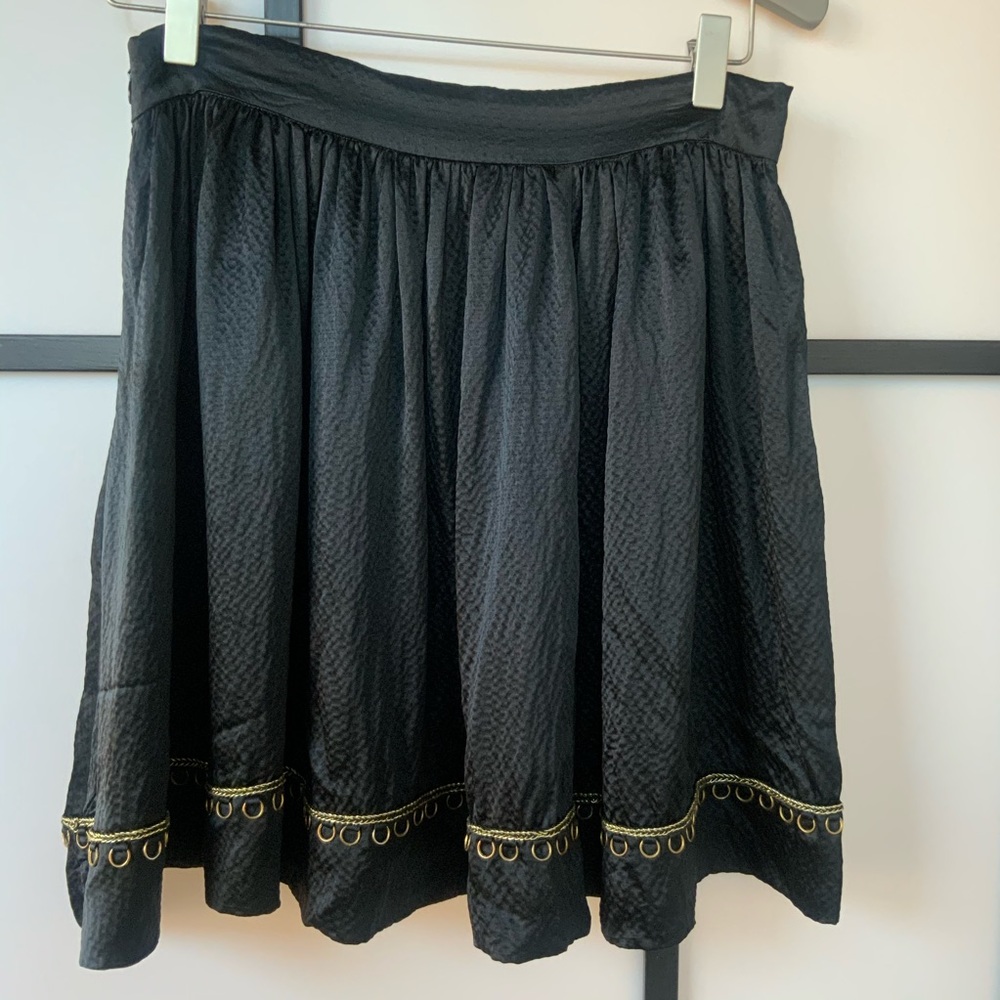 Black silk skirts